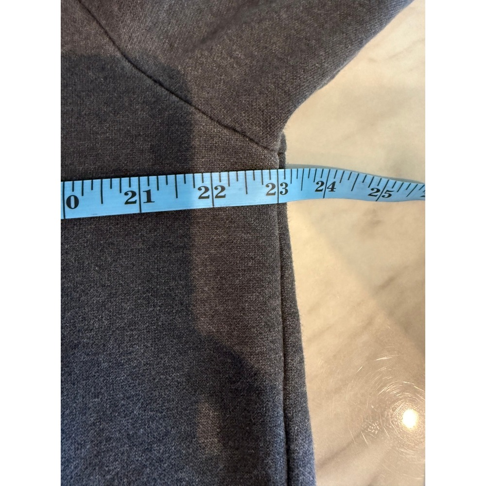 Puma Mens Essentials Big Logo Hoodie Charcoal Gray Fleece Sweatshirt Large - Picture 3 of 7
